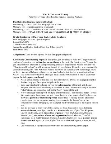 family television review essay